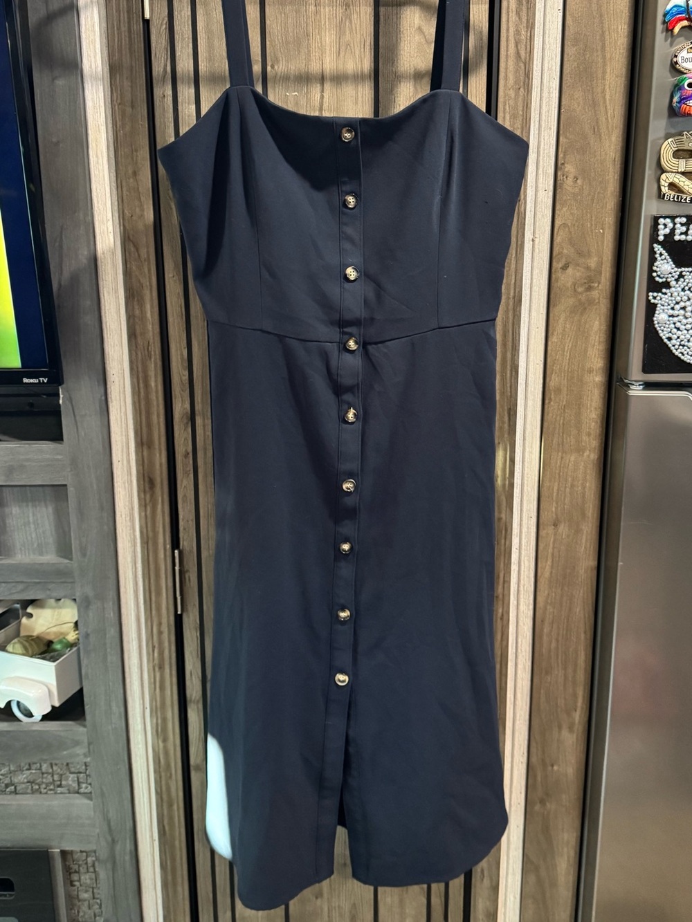 GUC Gianni Bini Navy Jenny Dress with Spaghetti Straps